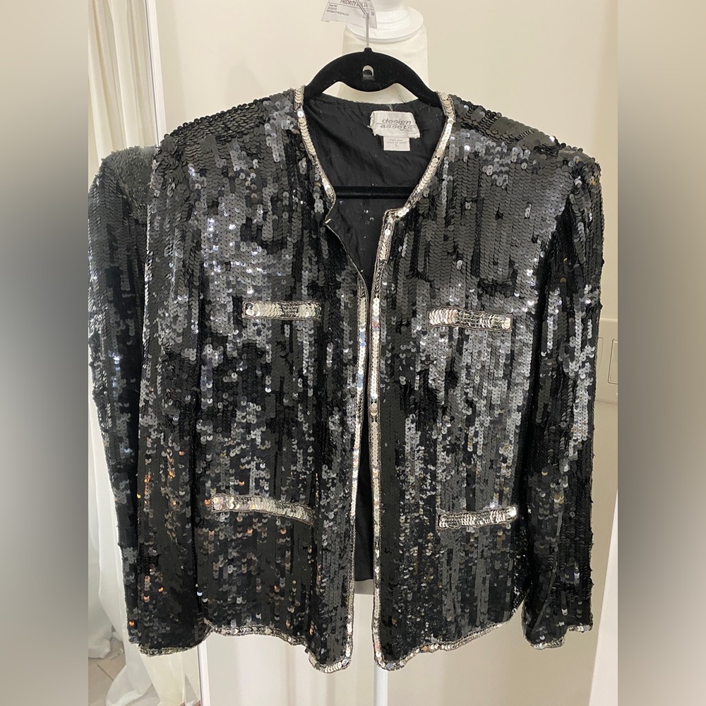 Sequined blazer, party blazer, evening blazer, vintage blazer